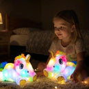 Cuteoy Light-up Plush White Unicorn LED Stuffed Animal Birthday Christmas Plushies Toy Gifts for Kids Toddler Girls, 15" by TinyTreasures Baby Boutique