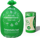 13 Gallon Compostable Trash Bags, 40 Bags Compost Bags for Countertop Bin, Camping Toilet Bags for Portable Toilet, BPI Certified and Meet The ASTM D6400 Standard by GreenHaven Gardens