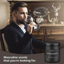 Bergamot Sandalwood Candle for Men | Masculine Scented Soy Candles - Home Fragrance, Aromatherapy Gifts for Men - 7oz Black Jar, Long-Lasting Luxury Decor by CozyNest Decor