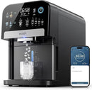 ecozy Nugget Ice Maker Dispenser, Smart 2-in-1 Pebble Ice Machine Countertop & Water Dispenser with App Control, Self-Cleaning, Auto Lighting, TDS Monitor, Measured Dispensing, 33Lbs/Day by CozyNest Decor