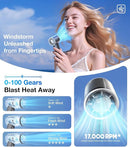 TORRAS COOLiFY iva Handheld Fan with Ice Cooler, 0-100 Adjustable Speed, Super Mini Powerful Portable Fan 5000mAh Rechargeable, Hand Fans for Travel Essentials, Outdoor, Gifts for Dad Women, Charcoal by TinyTreasures Baby Boutique