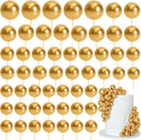 75 Pieces Gold Cake Balls Topper Decorations Foam Cupcake Topper Mini Balloon Cake Topper Balls Cake Picks for Cake Deco Birthday Party Wedding by TinyTreasures Baby Boutique