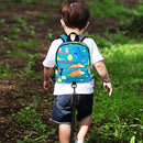 Accmor Toddler Backpack Leash with Anti Lost Wrist Link, Cute Mini Child Walking Harnesses Keep Kids Close Back Pack Rope Tether Rein for Baby Boys (Turquoise/Dino) by TinyTreasures Baby Boutique