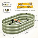KING BIRD Raised Garden Bed Kit 2025 Upgraded 10-Minute Assembly Galvanized Planter Garden Box Outdoor for Gardening, Vegetables, Flowers, 47x24x12 in, Olive Green by GreenHaven Gardens