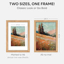 Homeforia A5 Wood Picture Frame, High-End Natural Oak 5.8x8.3 Frame Matted to 4.1x5.8 inch Photo, A5 Size Wooden Frames with Mat A6 for Art, 5.8 x 8.3 Poster Frames, Tempered Glass, Wall Kit, Set of 1 by CozyNest Decor