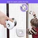 Child Proof Door Knob Covers, 4Pack Door Knob Safety Cover for Kids, Door Locks for Kids Safety, Toddler Door Knob Cover by TinyTreasures Baby Boutique