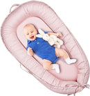 Baby Lounger Cover Only for Newborns, 100% Cotton Soft Portable Baby Nest Lounger Cover, Breathable Infant Lounger Replacement Cover, Lounger Pillow Cover Fit for Snuggle Me, Cover Only(Pink) by TinyTreasures Baby Boutique
