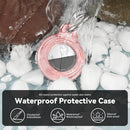 Upgrade Waterproof 4 Pack Airtags Holder with Apple Airtags Keychain, Hard PC Clear Air Tag Case, Anti-Scratch & Shock Air tag Holder, Men's Women's Keyrings & Keychains-Black+Red+Pink+Purple by TinyTreasures Baby Boutique
