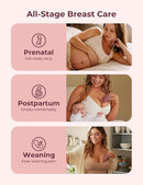 Momcozy M5 Breast Pump & A1 Lactation Massager Combo -Wearable Breast Pump with Double-Sealed Flange (3 Modes/9 Levels) + 2-in-1 Lactation Massager (Heat & Vibration) for Clogged Ducts & Milk Flow by TinyTreasures Baby Boutique
