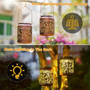 2 Pack Butterfly Solar Lanterns Outdoor Waterproof,Birthday Gifts for Women Mom,Hanging Solar Lights Outdoor LED 6.9" Metal Butterfly Decorative Lanterns for Patio,Pathway,Yard,Garden Decor by GreenHaven Gardens