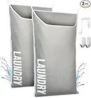Hanging Laundry Hamper Bag XL 40x22", Space Saving over the Door Storage Bags, Behind the Door Hampers for Dirty Clothes & Wall Mounted Basket for Bathroom, Organizer for Small Room Spaces RV by CozyNest Decor