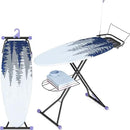 Full Size Ironing Board, 18x51 Iron Board with Metal Panel Stretchable Iron Rest, Adjustable Height Heavy Duty Heat & Scorch Resistant Cover Ironing Board, for Home, Laundry, Purple by CozyNest Decor