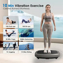 Vibration Plate Exercise Machine - Whole Body Workout Vibration Platform Lymphatic Drainage Machine for Weight Loss Home Fitness with Resistance Bands Remote by CozyNest Decor