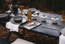 Barebones Flatware Silverware Set - Formal Camping Utensils - Stainless Steel Cutlery Set of 6 - Camping Utensil Set with Forks, Knives, and Spoons (Matte Black) by GreenHaven Gardens