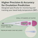 Microlife Digital Basal Thermometer 1/100th Accurate, Fertility Prediction and Ovulation Tracking, Oral or Vaginal BBT, (60-Second Reading), by TinyTreasures Baby Boutique