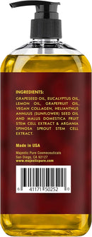 Majestic Pure Anti Cellulite Massage Oil for Massage Therapy - Refreshing, and Relaxing - Natural Oils with Vegan Collagen, Stem Cells & Cellulite Cream - All Skin Types - Men and Women - 8 fl oz by CozyNest Decor