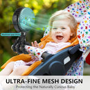 snawowo Mini Portable Baby stroller Fan, Battery Operated Personal Small Handheld Fan, 360° Rotate Flexible Tripod Rechargeable Clip On for Car Seat Crib Bike Treadmill Travel Camping Black by TinyTreasures Baby Boutique