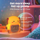 Axolotl Alarm Clock with Night Light for Kids, Rechargeable Silicone Lamp Time to Wake Clock，Cute Animal Tabletop Lamp, Perfect Sleep Companion for Boys Girls by TinyTreasures Baby Boutique