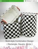 LANGYASHAN Rectangular Storage Bin Collapse Canvas Fabric Cartoon Storage Basket with Handles for Organizing Home Kitchen Boys and Girls Toys Office Closet Shelf Baskets (Rec-Racing flag) by TinyTreasures Baby Boutique