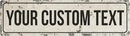 Rustic Custom Metal Sign - Custom Sign for Indoor or Outdoor Use (Rustic Tan Border) by CozyNest Decor