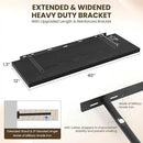 40" Floating Shelves for Wall, 12" Deep Slim Black Floating Shelves, Wall-Mounted Shelves for Bedroom, Living Room, Kitchen, Bathroom - Set of 2 by CozyNest Decor