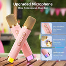 Kinglucky Karaoke Machine for Kids Girls Ages 3-12 with 2 Light-Up Microphones, Bigger Size Yet Portable Bluetooth Speaker with Voice Effects for Birthday, Family Fun & Party (Pink) by TinyTreasures Baby Boutique