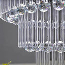 Flashing God D48''X H120''High Ceiling Chandelier Crystal Raindrop Gold Chandeliers Large Villa Chandelier Entrance Foyer Hight Ceiling Lighting LED Dimmable 2700K-4500K-6000K 24 LED Bulbs Include by CozyNest Decor