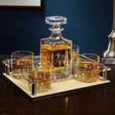 Custom Whiskey Decanter Presentation Set by CozyNest Decor