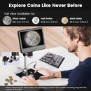 Andonstar AD210 10.1 Inch LCD Digital Microscope for Adults, Soldering Microscope for Electronics Repair, Coin Microscope Camera Full View for Error Coins with Light, Biological Slides Kit, 32G Card by TinyTreasures Baby Boutique