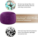 Bean Bag Chairs for Kids - Memory Foam Furniture BeanBag Chair - Kids/Teens Sofa with Soft Micro Fiber Cover - Round Fluffy Couch for Living Room Bedroom College Dorm - 2.5 ft, Purple by CozyNest Decor