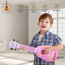 YOLOPARK 17" Kids Toy Guitar for Girls Boys, Mini Toddler Ukulele Guitar with 4 Strings Keep Tones Can Play for 3, 4, 5, 6, 7 Year Old Kids Musical Instruments Educational Toys for Beginner (Pink) by TinyTreasures Baby Boutique
