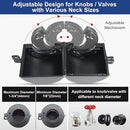 Door Knob Lockout Device, All-Metal Adjustable Version, Cover to Disable Doorknob, Prevents Turning of Knob & Block Access to Keyhole, Safety Extra Lock for Kids/Elderly/Bedroom No Drill by TinyTreasures Baby Boutique