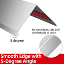 Stainless Steel Corner Guards 10 PCS Wall Corner Protector, 1 x 1 x 48 Inch Metal Corner Protectors for Walls, Silver by TinyTreasures Baby Boutique