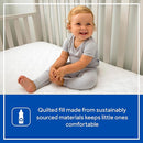 Sealy Baby Stain Protection Waterproof Crib Mattress Protector Cover, Fitted Toddler Bed Pad, Protective Sheet for Boys and Girls Bedding, Noiseless & Machine Washable/Dryer Friendly 52x28 - White by TinyTreasures Baby Boutique