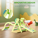 Pikler Triangle Set with Cushion 9 in 1, Climbing Toys for Toddlers Inside, Foldable Wooden Climbing Toys Indoor Jungle Gym Montessori Climbing Set for Toddler 1-3 in Home and Daycare by TinyTreasures Baby Boutique