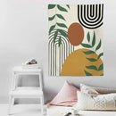 ICMOLYYENLO Boho Plant Aesthetic Tapestry, Abstract Medieval Arch Sun Home Aesthetic Wall Hanging For Bedroom Living Room Dormitory Tapestry 50x60 Inches by CozyNest Decor