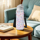 Neoprene Water Bottle Carrier Bag with Adjustable Shoulder Strap for Men Women Walking Hiking,Portable Insulated Holder Case for Stainless Steel/Glass/Plastic Bottles by TinyTreasures Baby Boutique
