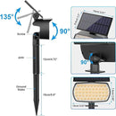 108 LED Solar Spot Lights Outdoor, Solar Lights Outdoor IP65 Waterproof, 3 Modes Solar Landscape Spotlights, Large Solar Panel Solar Powered Lights for Garden Yard Pathway(Warm White/4 Pack) by GreenHaven Gardens