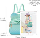 KL928 Girls Bowknot Polka Dot Cute Mini Backpack Small Daypacks Convertible Shoulder Bag Purse for Women by TinyTreasures Baby Boutique