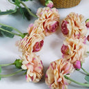 Artificial Ranunculus Flowers 23 Inch Long Stem - 6 Pack Silk Buttercup Stems for Wedding Bouquets, Centerpieces,Home Decor - Realistic Deep Pink Faux Floral Arrangements (Deep Pink) by CozyNest Decor