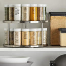 Juvale 2-Tier Lazy Susan Spice Rack Organizer for Cabinet - Stainless Steel Spice Carousel - Pantry & Kitchen Countertop Organizer (10.5 in) by CozyNest Decor