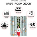 Lovely Cat Blackout Curtains 2 Panels 63" Inch Drapes for Kids Nursery Bedroom Kids Blackout Curtains Animal Themed Grommet Top Thermal Insulated Curtains for Nursery, 82 in x 63 in by TinyTreasures Baby Boutique