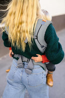 Beco Baby Carrier Toddler Carrier with Extra Wide Seat, 100% Cotton Toddler Carrying Backpack Style and Front-Carry, Lightweight & Breathable Child Carrier, 20-60 lbs (Grey) by TinyTreasures Baby Boutique