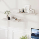 24 x 9 Floating Shelves, 9 Inch Deep Floating Shelf Wall Mounted, 24 Inch Bathroom Shelves Set of 2, Rustic Wood Wall Shelf for Bedroom, Living Room, Brich Color by CozyNest Decor