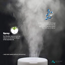 ASAKUKI 300ML Essential Oil Diffuser, Quiet 5-in-1 Premium Humidifier, Home Fragrance Aroma Diffuser with 7 LED Color Changing Light and Auto-Off Switch -Light Brown by TinyTreasures Baby Boutique