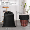 Polecasa Heavy Duty Large Laundry Bag with 130gsm Tear Resistant Fabric and Handles, Easy to Carry Durable Dirty Clothes Drawstring Bag, Perfect for College Dorm, Travel, 2 Pack 28”x36”, Black by TinyTreasures Baby Boutique