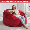 Hobestluk 4FT Bean Bag Chair Giant Bean Bag Chairs for Adults Large Bean Chairs with Removable Cover, Beanbag Chair with Filler, Adult Bean Bag Chairs for Living Room, Bedroom by CozyNest Decor