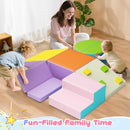 Lischwert Foam Climbing Blocks for Toddlers 1-3, 7pcs Soft Play Set with Crawling Exploration Toys, Indoor Outdoor Infant Safe Blocks for Baby Gym Toddler Playground by TinyTreasures Baby Boutique