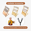 FORNEL Adjustable Wooden High Chair for Babies, Toddlers & Kids | The Grow-with-Me Chair from 6 Months to 200 lbs | Modern, Easy to Clean Dining Chair (Walnut) by TinyTreasures Baby Boutique