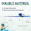 Kids Fishing Pole, Portable Telescopic Kids Fishing Poles for Boys and Girls, Fishing Rod and Reel Combo Kit with Tackle Box, and Fishing Net, Best Fishing Pole for Toddler Youth by TinyTreasures Baby Boutique